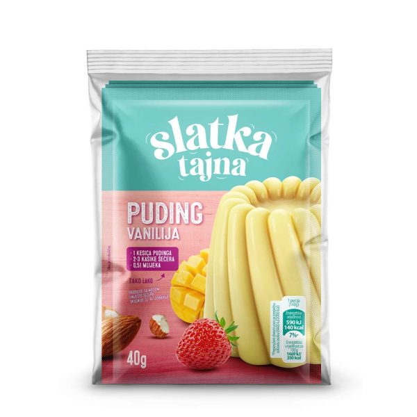 Slatka tajna puding vanilija 40g (3 komada)