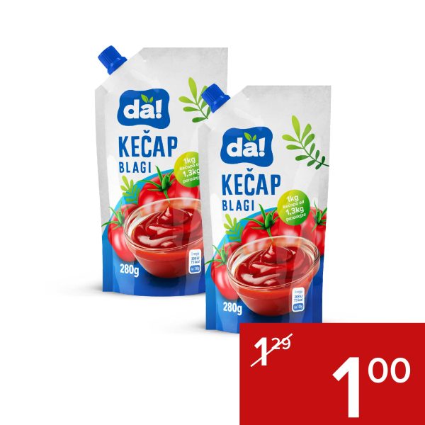 Da! kečap blagi 280g